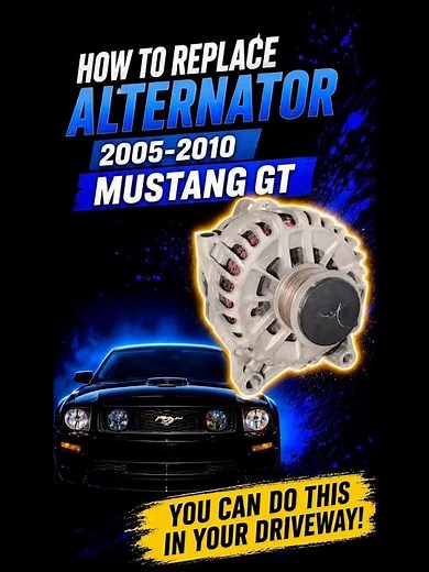 05-10 Mustang GT Alternator Replacement #ford #mustang #s197 #diyrepair #cars