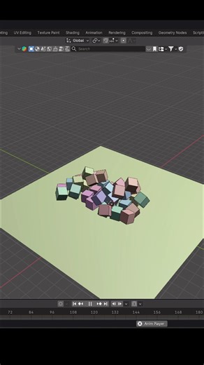 Rigid body physics settings in blender: Blender beginners #blender3d #blender #tutorial