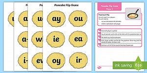 Phase 5 Phonics Pancake Flip Game