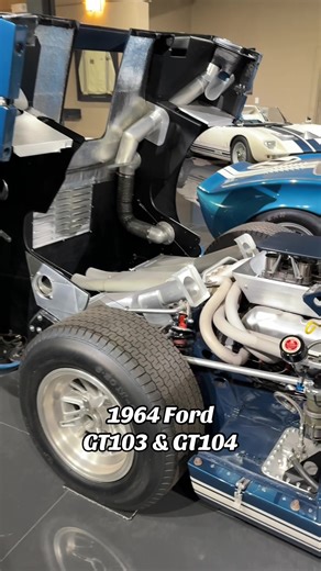 1964 FORD GT/103 and GT/104 GT/103 is the earliest GT40 chassis in existence. Come visit us in Boulder, Colorado, at the Shelby American Collection Museum. On loan from the Miller Family Automobile Foundation. #ShelbyAmericanCollection #GT40 #GT103