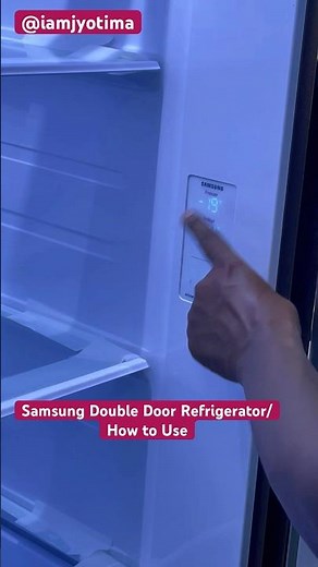 Samsung Double Door Refrigerator/How to Use#samsung #ytubeshorts #temperature setting #