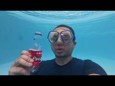 (UNCUT) Dali Python Energy vs Mountain Dew Pitch Black Drink & Burp Underwater