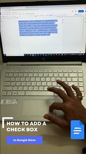 How to add a check box in google docs?