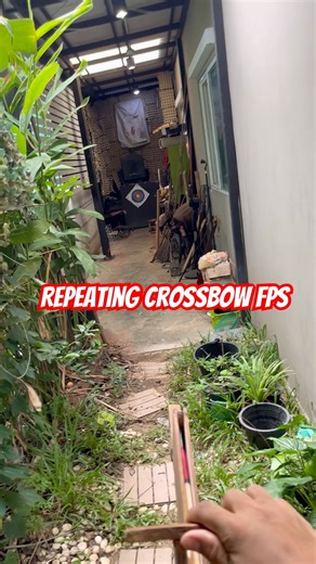 Repeating Crossbow first-person shooter view, testing the crossbow #crossbows #crossbow
