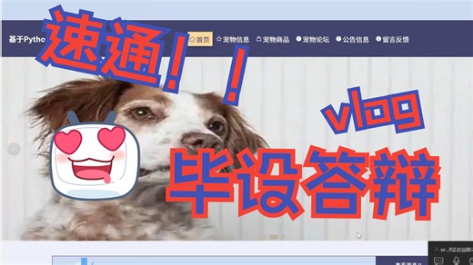 毕设答辩-346基于Python的宠物领养救助平台