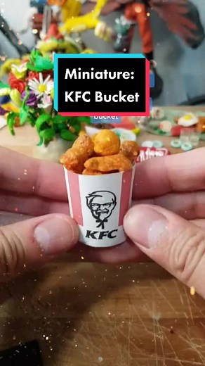 Miniature DIY Chicken Bucket Tutorial | KFC Bucket Replica Process