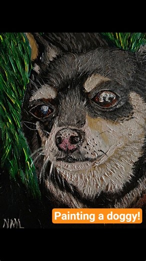 my most recent painting #artwork #process #painting #acrylicpainting #petpainting