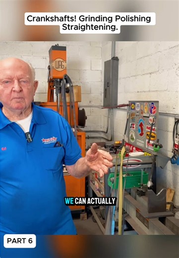 Crankshaft!! Grinding Polishing Straightening….! #engine #rebuilding #oldcars