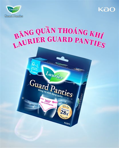 THOÁT KHỎI "VÙNG HẦM BÍ" CÙNG LAURIER GUARD PANTIES 🫧 Có những ngày dâu nhiều khiến nàng luôn trong “vùng hầm bí" khó chịu, chẳng còn muốn làm gì. 💓 Cứu tinh cho ngày nhiều chút, Băng quần Laurier Guard Panties sẽ cùng nàng bước sang “vùng thoáng khí” với MÀNG ĐÁY THOÁNG KHÍ vượt trội, mang lại sự nhẹ nhàng cho từng chuyển động dù ngày hay đêm! Ngoài ra, khả năng 28 lần thấm hút* và 1 giây thấm nhanh** từ Laurier Guard Panties cũng sẽ giúp nàng tự tin tận hưởng từng khoảnh khắc! Khám phá tại: 