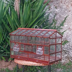 Large Bird Cage Brown / Handmade Cage / Bird Cage / Canary Cage / Bird House / Bird Cage Parakeet / Love Your Bird / Vintage Cage - Etsy