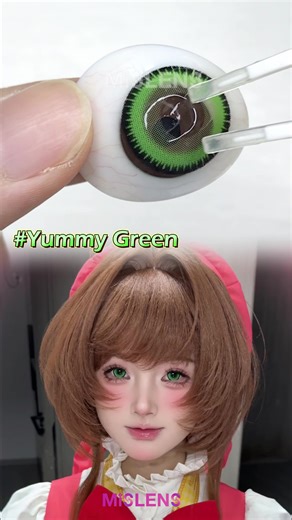 Have eyes like Sakura Kinomoto ✨ Yummy Green contact lenses instantly transform you into an anime character. Lightweight and natural, super photogenic. Instantly enlarges your eyes, making them even more captivating. 🔊 Use promo code