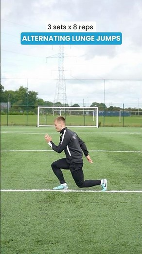 10 min plyometrics workout for footballers - Increase Speed ⚡️