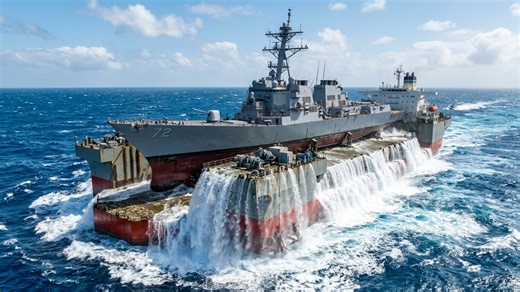 How ships are loaded onto other ships, the ballast science behind semi-submersible heavy lift carriers