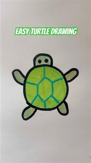 Easy Turtle Drawing | Step by Step Turtle Drawing | Easy Drawing #drawingforkids #drawing #draw