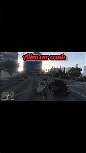 Alien Car Crash GTA V #gta #gaming #gtav