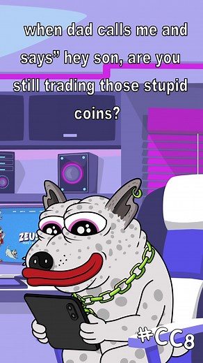 He wouldn’t be saying that if he saw my $ZEUS wallet 😤🐾 #crypto #fyp #meme #fypシ #dadsoftiktok