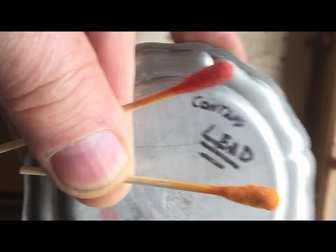 how to “test pewter” for LEAD in it (lead test swabs)