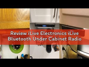Review iLive Electronics iLive Bluetooth Under Cabinet Radio (FM) CD Player and MP3 Player, Bluetoot