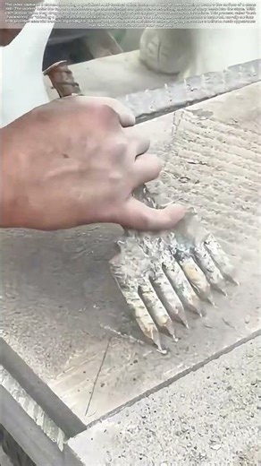 Carving the Stone: How a Toothed Chisel Creates a Non-Slip Surface