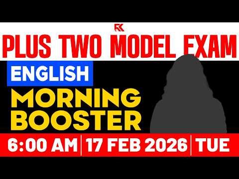 Plus Two Model Exam English | Morning Booster Quick Revision | RK Nex