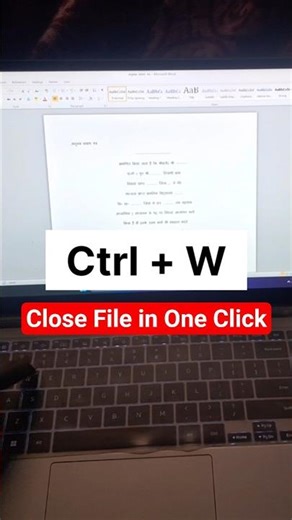 close file shortcut key | all file close shortcut key | how to close file with keyboard | Ctrl + W