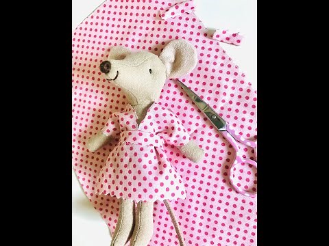 DIY Kleid für Maileg Maus werkeln ohne Nadel und Faden!