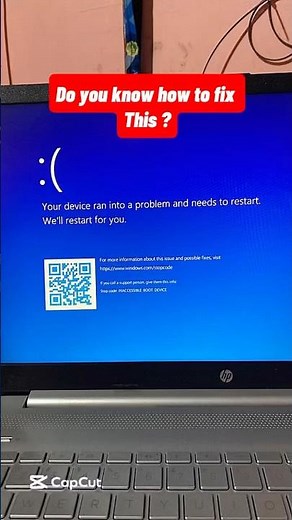 Your Device Ran into a problem | How To Fix Blue Screen | Ran into a problem #bsod