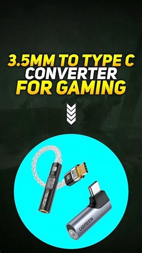 BEST USB TYPE C TO 3.5MM ADAPTER FOR GAMING 🔥 3.5 MM TO TYPE C CONVERTER #gaming #bgmi