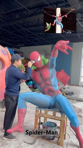 Spider-Man craft process. Step-by-step making of Spider-Man. Hope you enjoy! shorts #spiderman #art