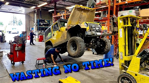 Frame repaired on the Jeep TJ and ready to hit the trails again