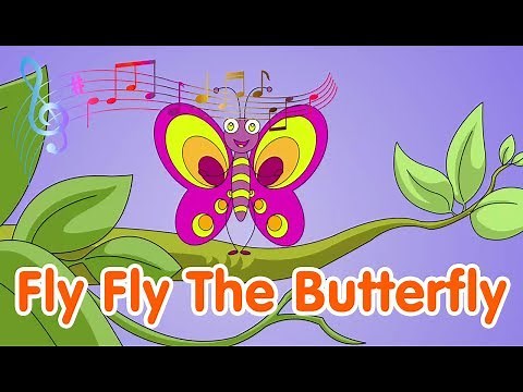 Fly Fly The Butterfly | Nursery Rhyme | Lagu Anak Channel