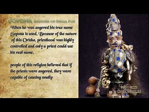 Sopona Bringer of Small Pox Classification: Orisha Culture: West African Yoruba, Dahomean