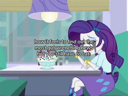 I felt like throwing up while eating I couldn’t stop thinking about it also sorry I’m posting a lot this kinda helps me lowkey idk how #rarity#mlp#vent#fyp