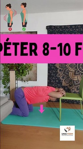 redresse ton dos ! un exercice efficace pour eviter le dos rond !