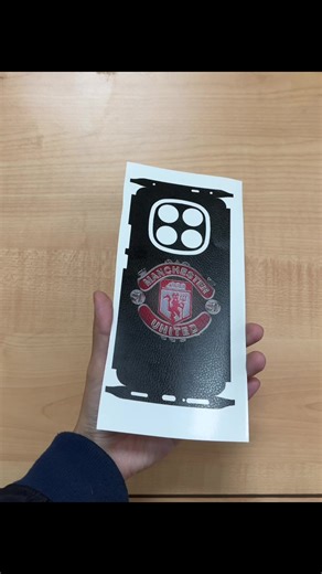 Custom Man U Sticker for Redmi Note 14 Pro