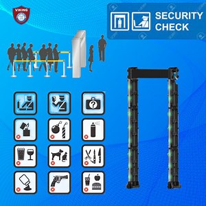 [Hot Item] Multi Detection Foldable Walk Through Metal Detector