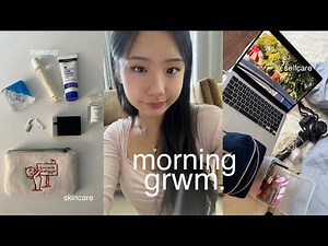 realistic morning routine 🌱🌷 GRWM + self care & skincare
