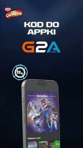 💵 Kod na 15 zł do apki G2A w opakowaniach pizzy Guseppe! Daj się wciągnąć do gry! 🎮