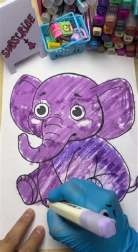 Colorful Happy Elephant #dumbo