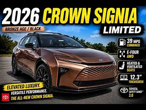 🚗 2025 Toyota Crown Signia – Full Walkaround & Feature Review! 🟤
