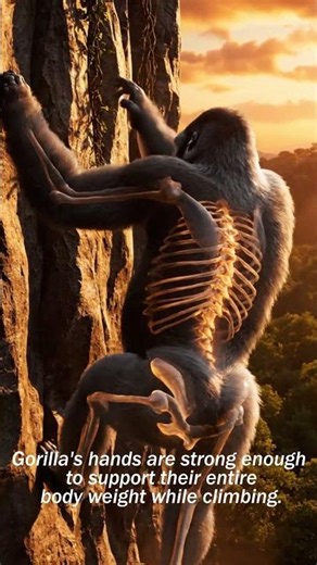 Gorilla's Real Facts . The Hidden Strength Inside a Gorilla #gorilla #facts #animalfacts