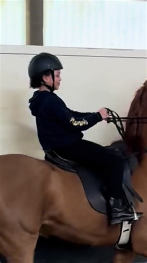 9 year old Norah’s first time racking and it’s safe to say- she is HOOKED 💨 #saddlebred #saddleseat #asbdreams