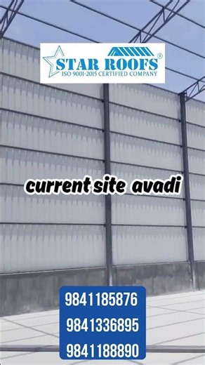 Star Roofs - Current site avadi sheet work process