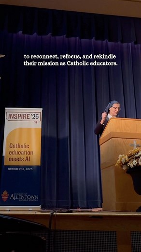 The powerful intersection of Catholic education and artificial intelligence (AI) was the theme at the Diocese of Allentown’s biannual teacher convention, Inspire ’25, on Oct. 13 at Berks Catholic High School, Reading. Teachers from across the Diocese came together to explore how new technologies can serve Catholic mission and pedagogy while remaining firmly grounded in faith. | Allentown Diocese Catholic Schools