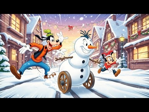 Goofy Built the Fastest Snowman Ever! Mickey Can’t Catch Up! ❄️🏃‍♂️ | Funny Goofy & Mickey Animation