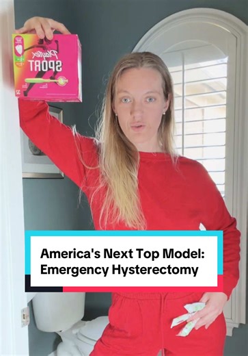 Your period may not come back, but at least now you got unlimited tampons and also another chance at becoming America Next Top Model @Playtex Sport #americasnexttopmodel #tyra #birthtraumaawareness #placentaaccretasurvivor #emergencyhysterectomy