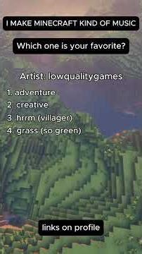 exploring the musicality of Minecraft's natural sounds