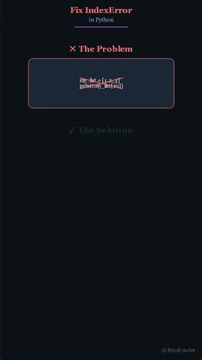 Fix IndexError in Python