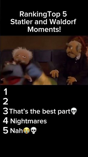 Ranking top 5 Statler and Waldorf moments! #muppets #muppetshow