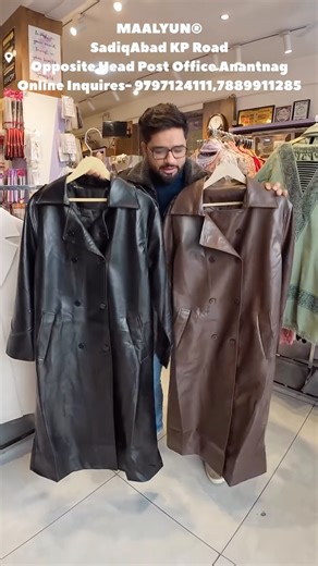 MAALYUN on Instagram: "Winter, tailored to perfection. From commanding long leather statements to refined semi-long essentials — coats crafted with precision, enduring warmth, and contemporary elegance. Designed for those who value structure, style, and seasonless sophistication. For online orders, kindly DM us or contact 7889911285 long leather coats, semi long coats, winter coats, leather winter coats, premium coats, luxury outerwear, winter outerwear, stylish coats, modern winter fashion, cla